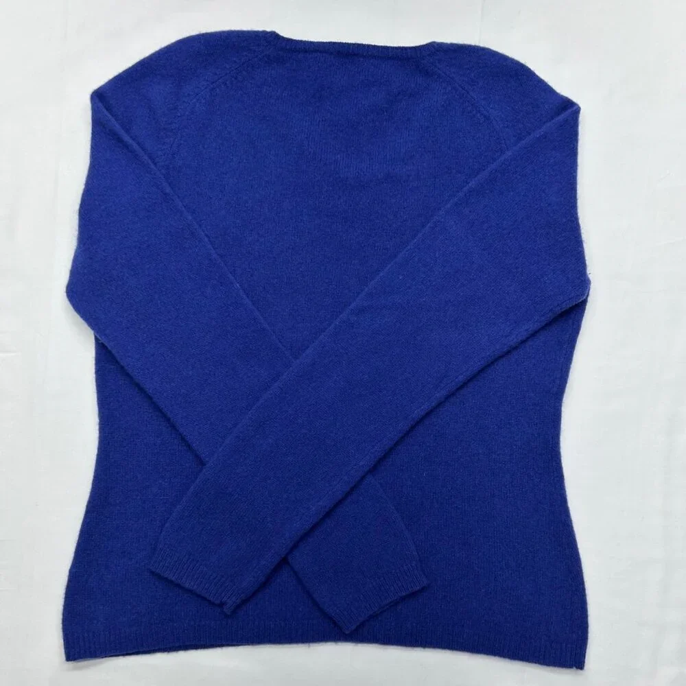 Lambswool Women's Sweater By Gap XL Dark Purple V-Neck